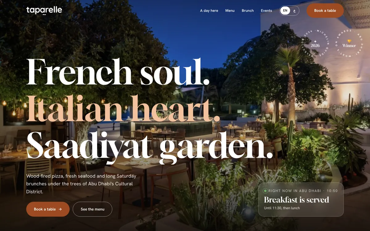 Website van Taparelle
